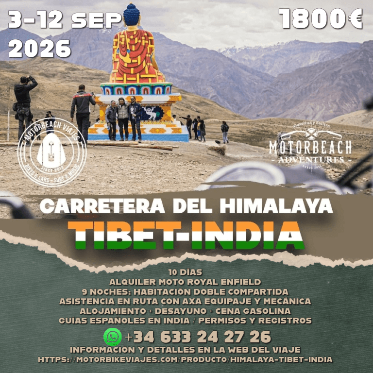 Lee más sobre el artículo Viaje en moto al Himalaya, Spiti y Tíbet | 10 días