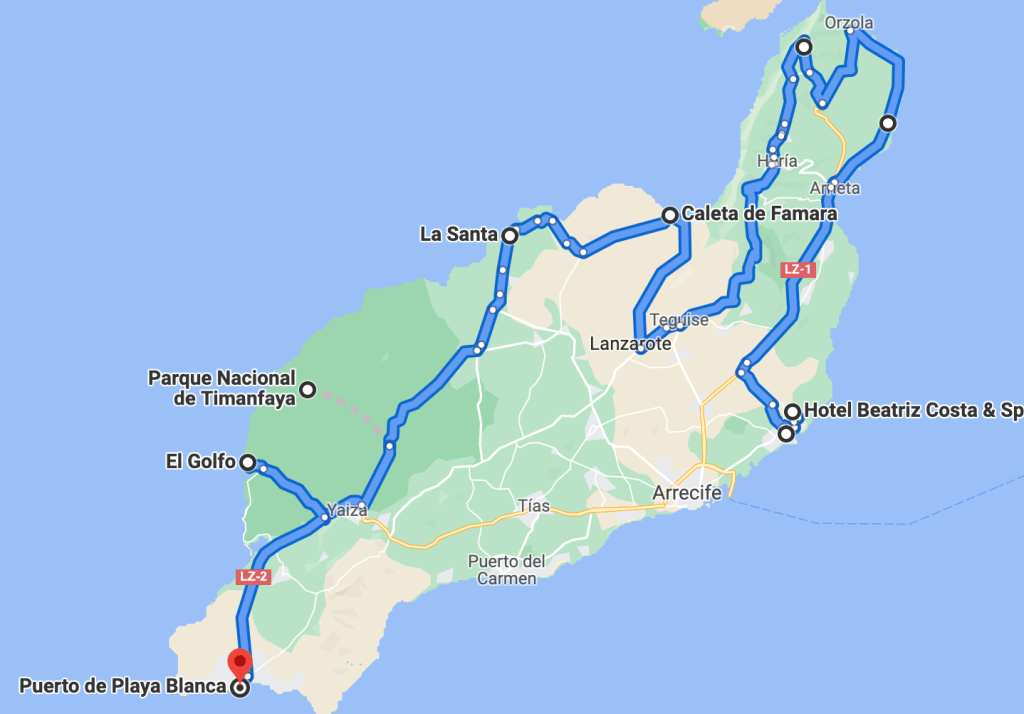 Ruta Motorbeach Lanzarote.