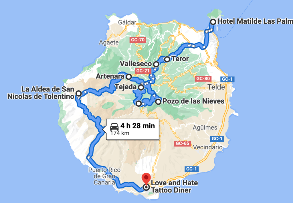 Ruta Gran Canaria Motorbeach.