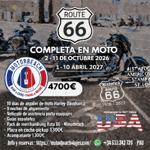 RUTA 66 EN MOTO, USA.