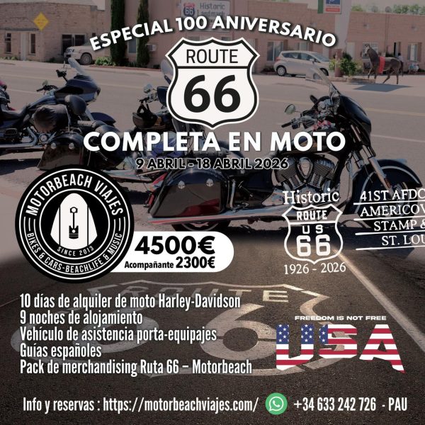 RUTA 66 EN MOTO, USA.