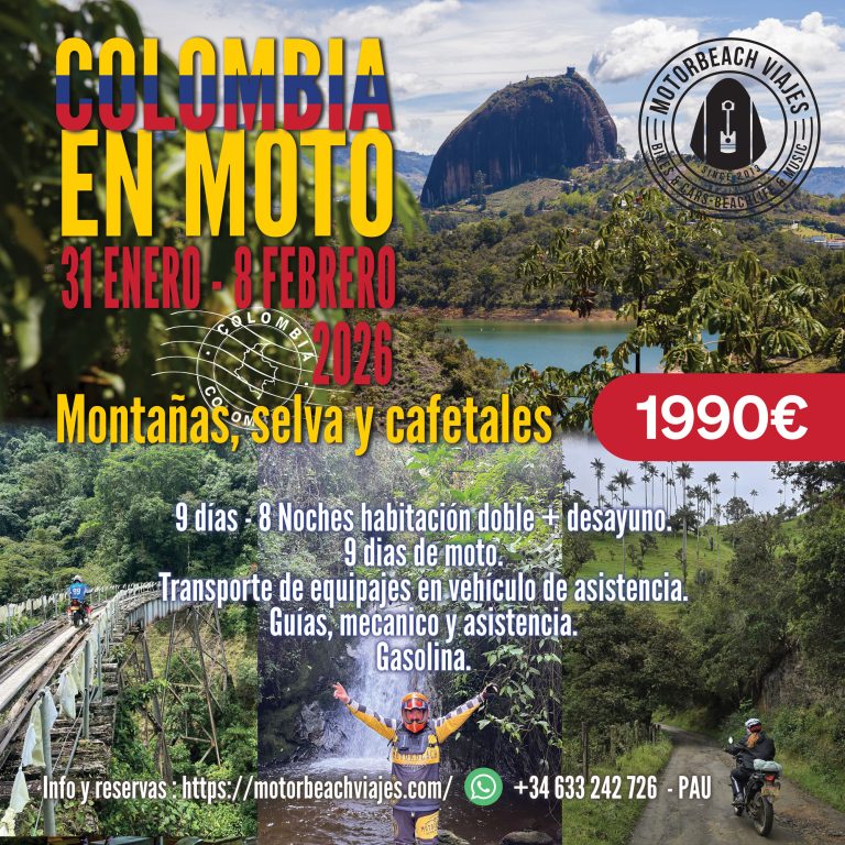 Lee más sobre el artículo Colombia en moto con Motorbeach Viajes