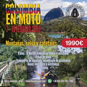 COLOMBIA en moto. Montañas, Cafetales, Pueblos Coloniales, Belleza Natural.