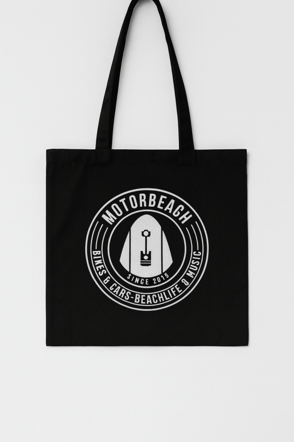 Totebag Motorbeach Logo Negra
