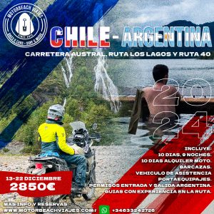 CARRETERA AUSTRAL – CHILE y Ruta 40 Argentina.