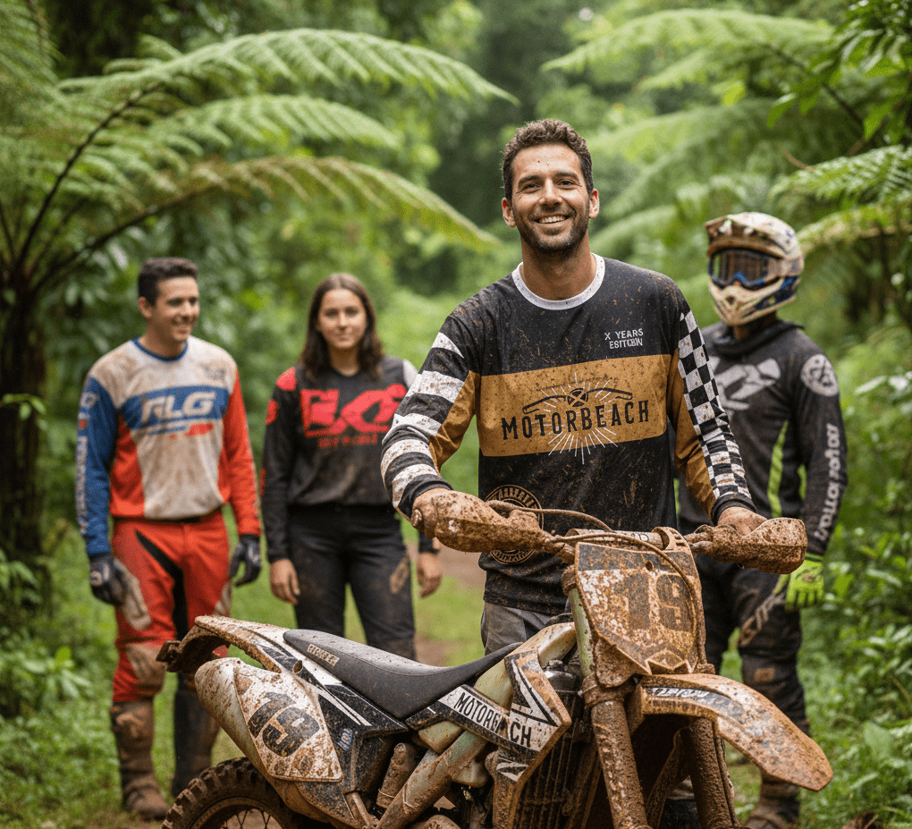 Camiseta Técnica Enduro “X YEARS EDITION“ – DORADA