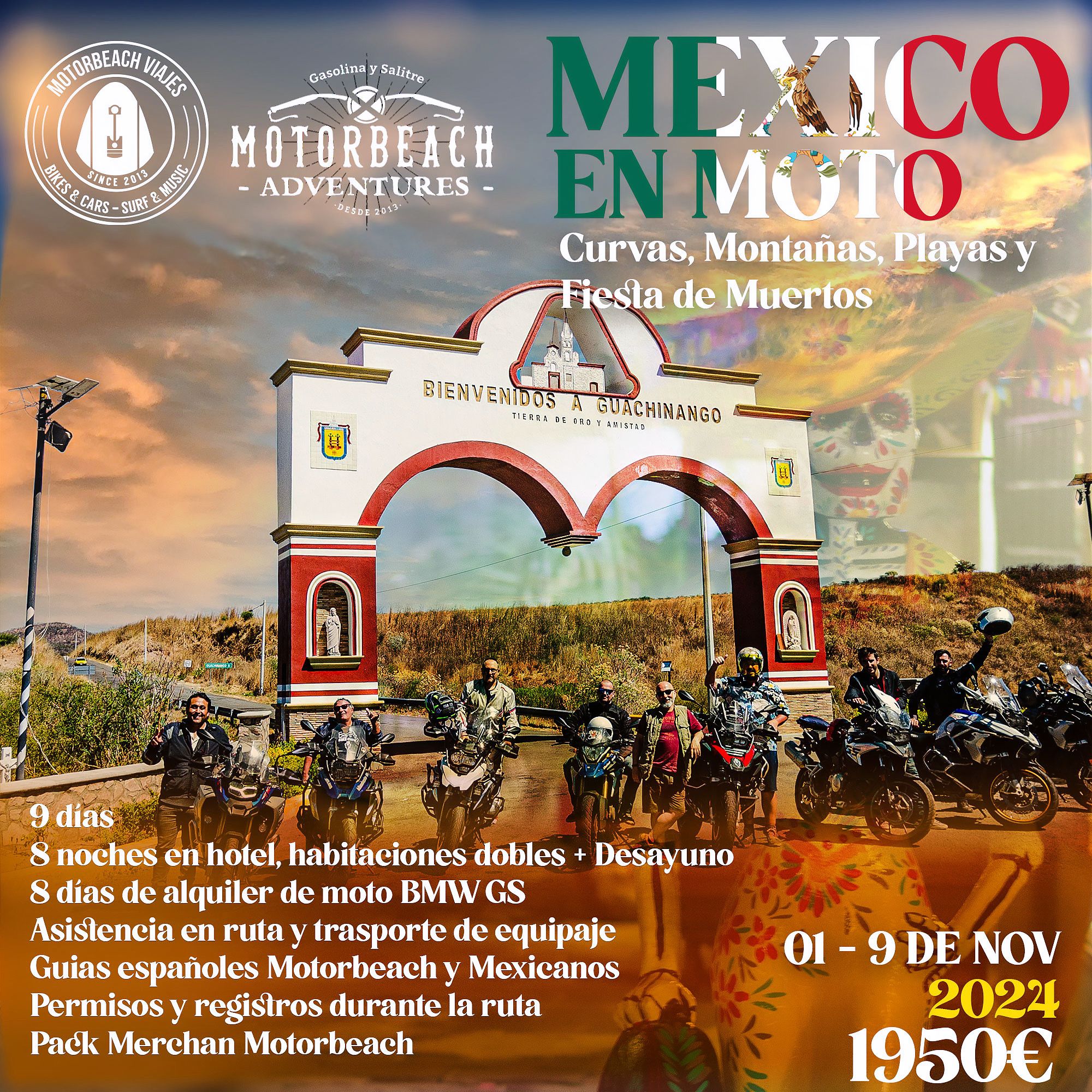En este momento estás viendo México en moto, curvas, montañas, playas y fiesta de muertos. Noviembre