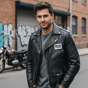 Parche Molar Is Too Hard blanco y negro