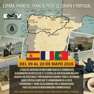 Tour España, Pirineos, Francia, Picos de Europa y Portugal