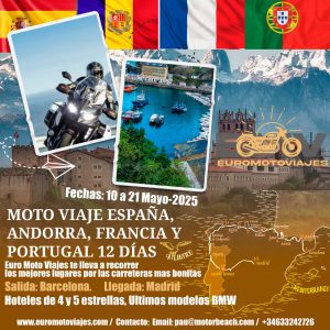 Tour España, Andorra, Francia y Portugal