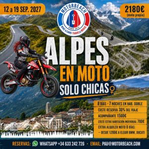 Alpes en Moto para Mujeres