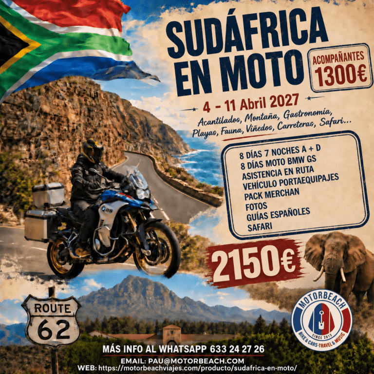 Viaje en moto por Sudáfrica con Motorbeach Viajes